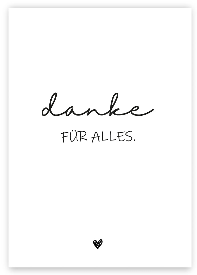 Dankes Klappkarte